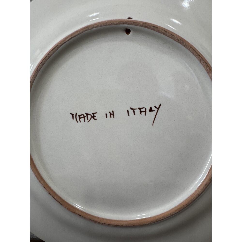 Italian Hand Painted Capri Lemon Wall Plate 10.25" Decorative Ceramic Charger - Picture 7 of 7